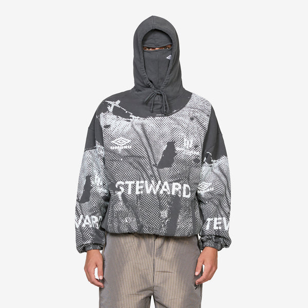 Steward Vest Masked Hoodie Dark Grey Jumpers