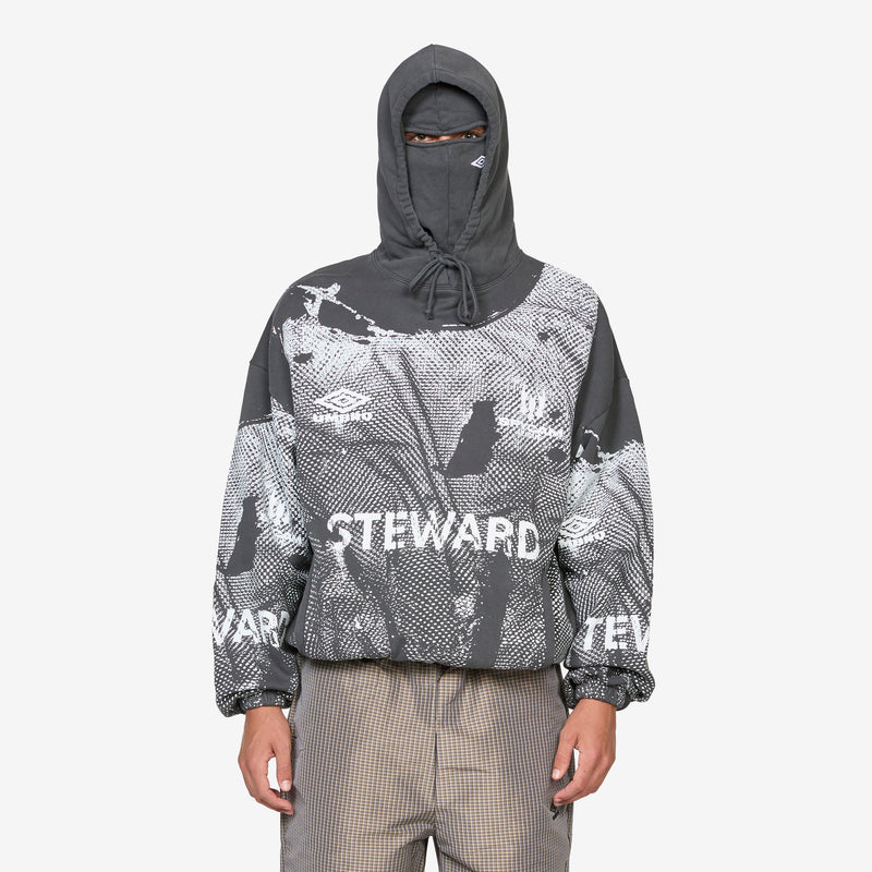 Steward Vest Masked Hoodie Dark Grey Jumpers