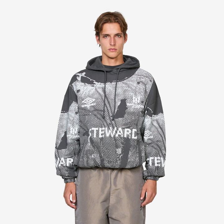 Steward Vest Masked Hoodie Dark Grey Front