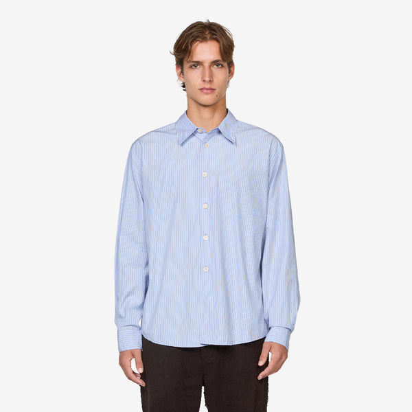 Beyond Shirt Typewriter Stripe Poplin Shirts