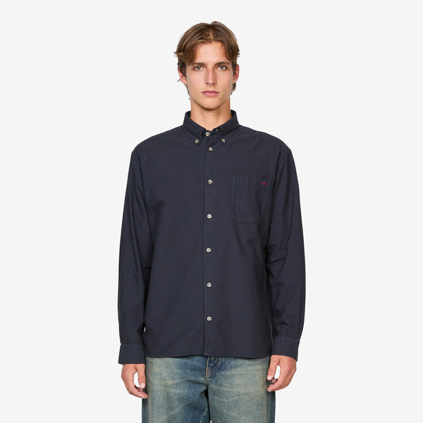 Mateo Logo Shirt Dark Navy Shirts