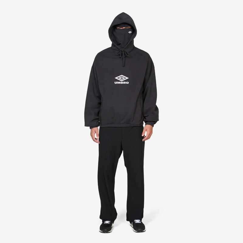 OG Logo Mask Hoodie Washed Black Jumpers