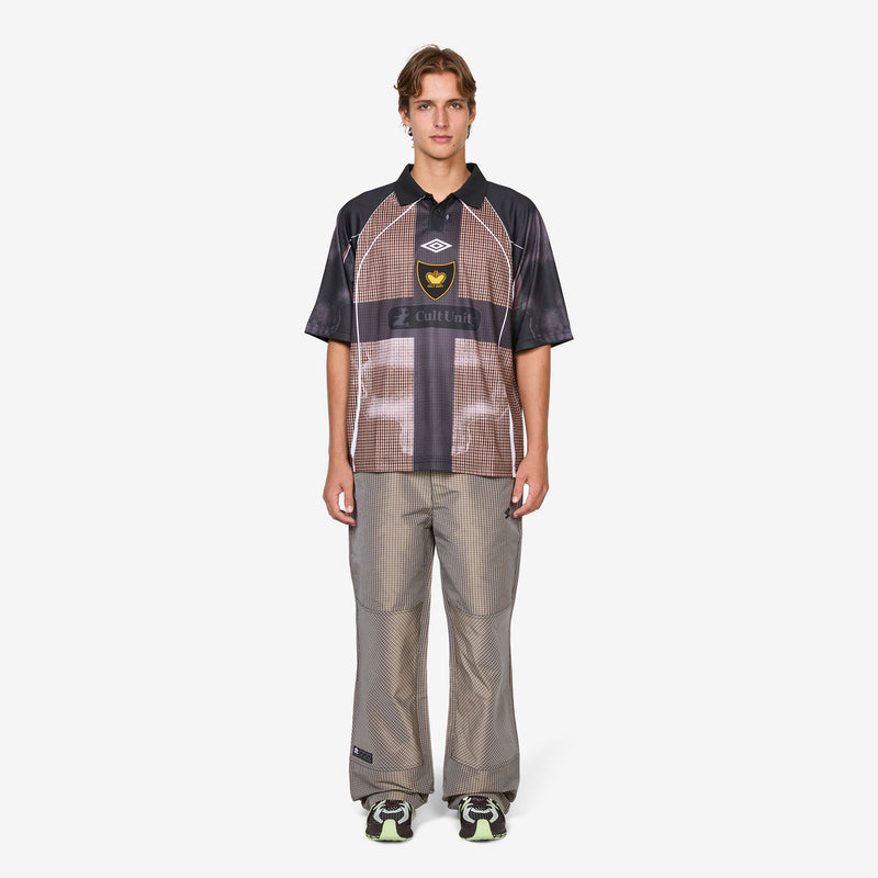 Cult Unity Check Polo Beige Black Shirts