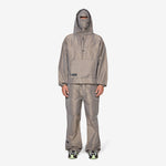 Masked Check Anorak Beige Black