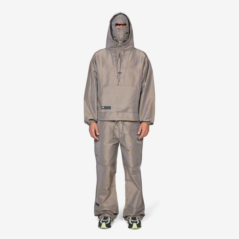 Masked Check Anorak Beige Black Jackets