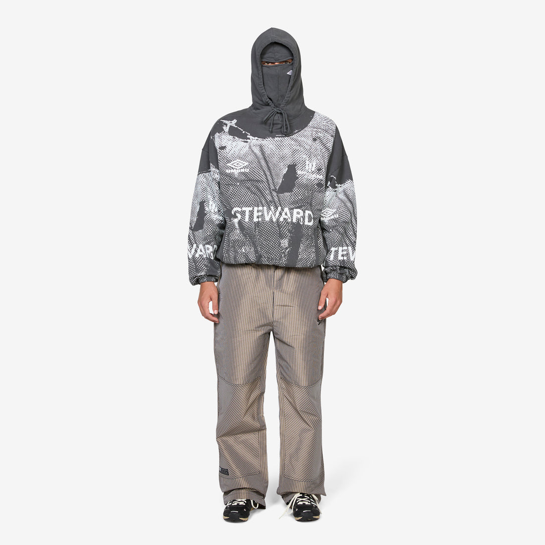 Steward Vest Masked Hoodie Dark Grey Jumpers