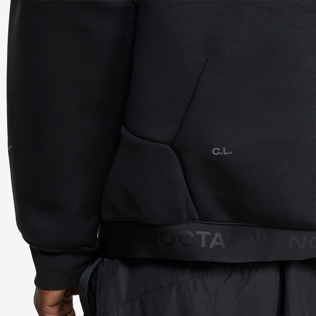 NOCTA Trapezoid Cut Crew-Neck Sweatshirt Black | Refblk Shirts