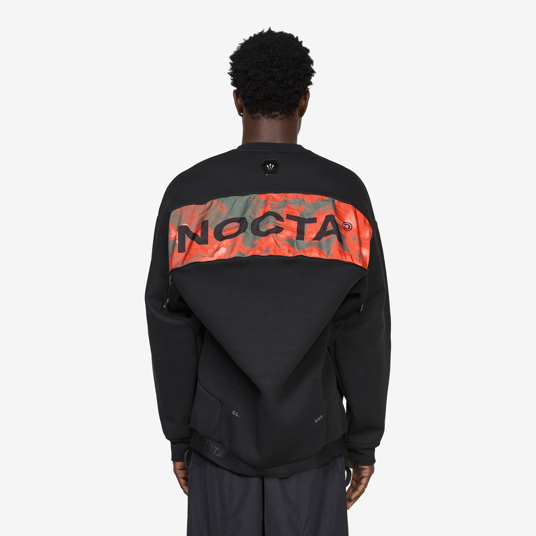 NOCTA Trapezoid Cut Crew-Neck Sweatshirt Black | Refblk Shirts