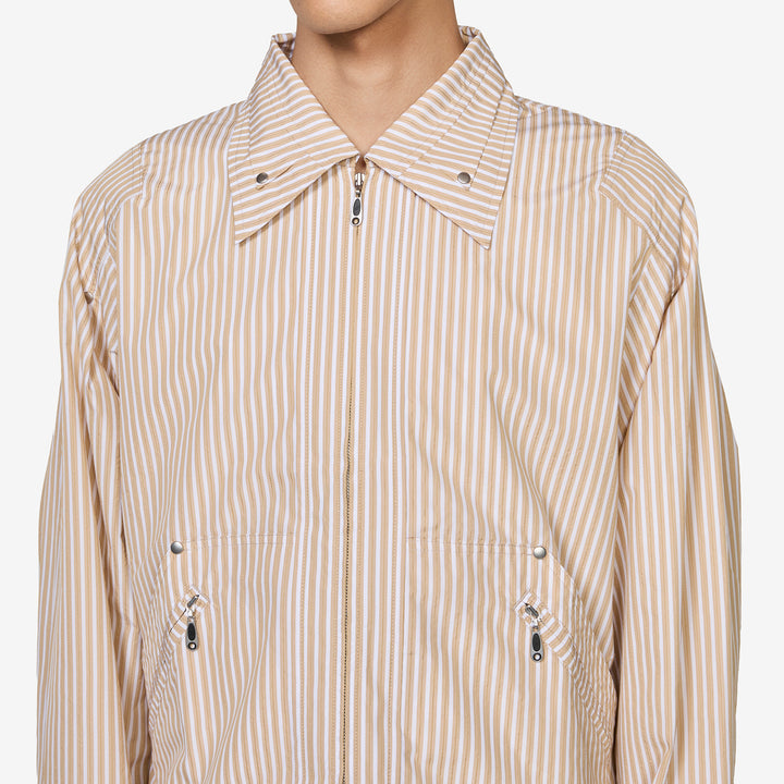 ASICS NOVALIS Mirbelioids Jacket Brown Stripe