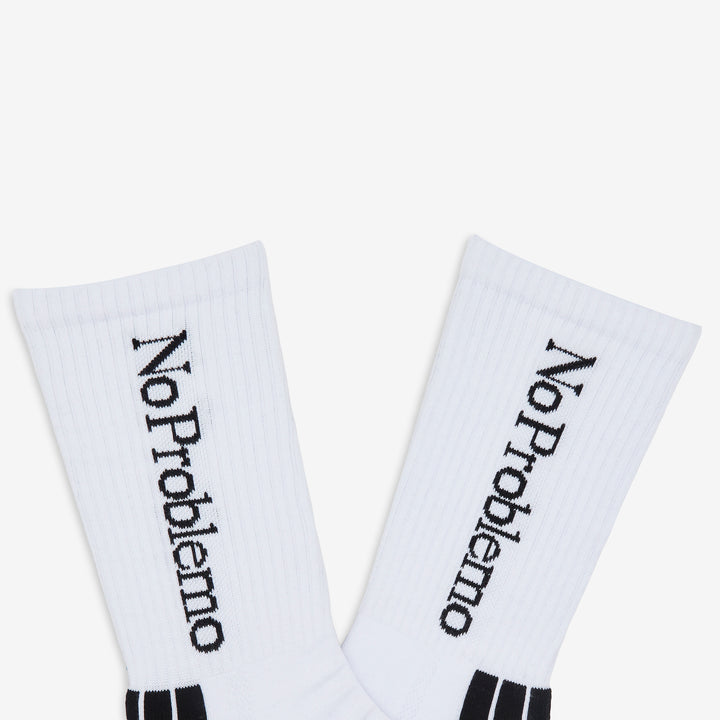 No Problemo Sock White