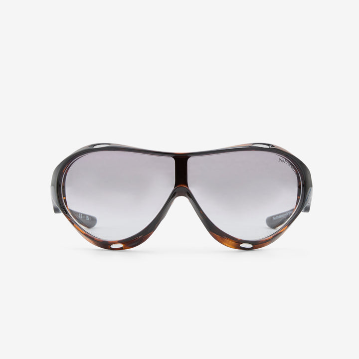 Le Specs x Iris Black Tort | Smoke Grad Front