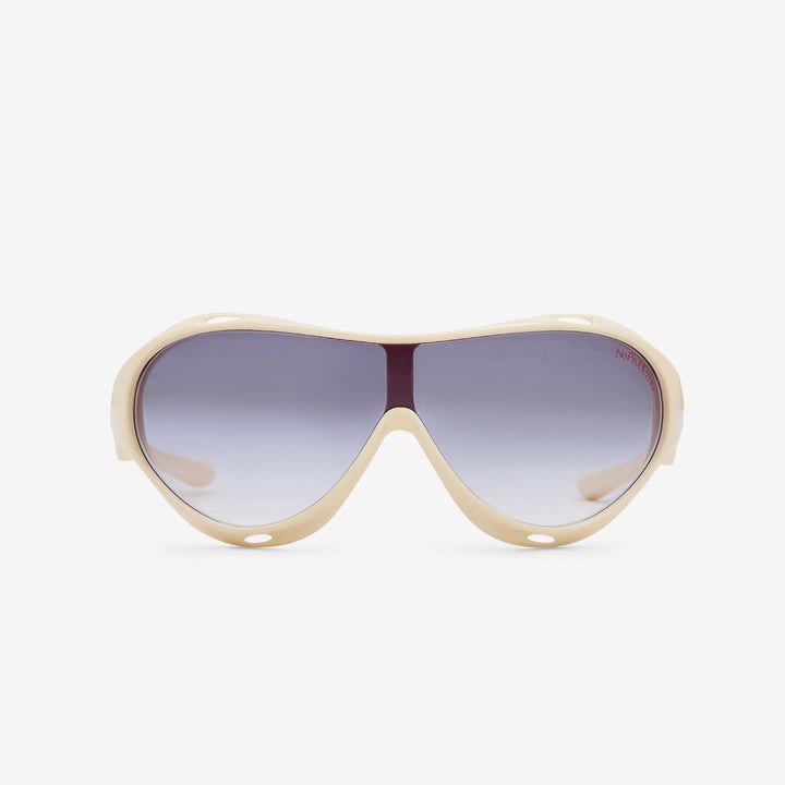 Le Specs x Iris Off White | Smoke Grad Front