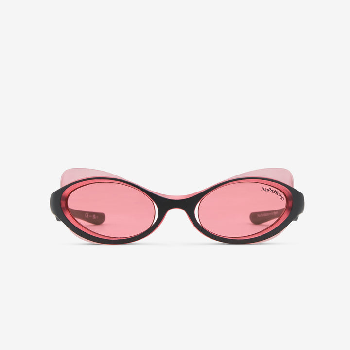 Le Specs x Lyra Black | Crimson Mono Front