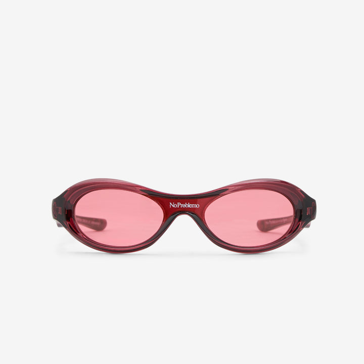 Le Specs x Vortex Deux Dark Cherry | Crimson Tint Front