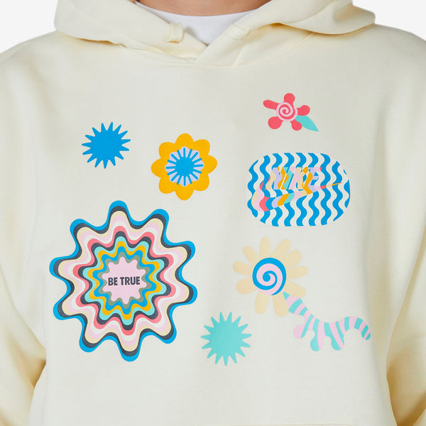 BE TRUE NRG Hoodie Coconut Milk