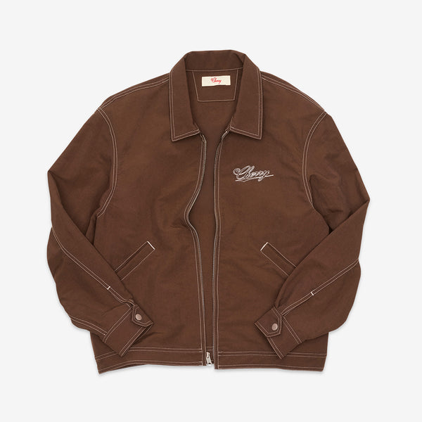 Nylon Running Jacket Mocha Brown Jackets