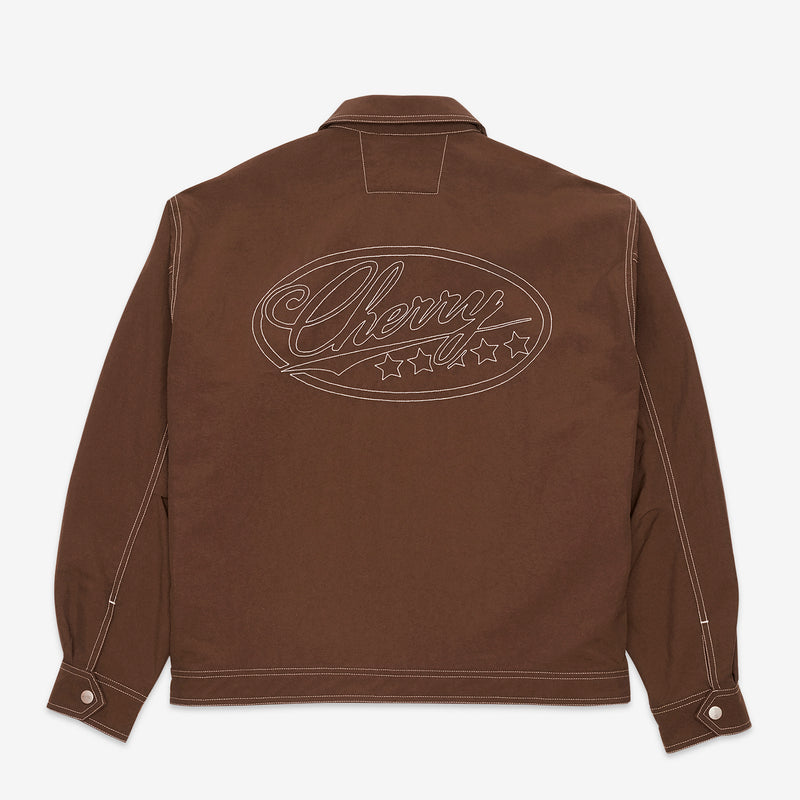 Nylon Running Jacket Mocha Brown Jackets