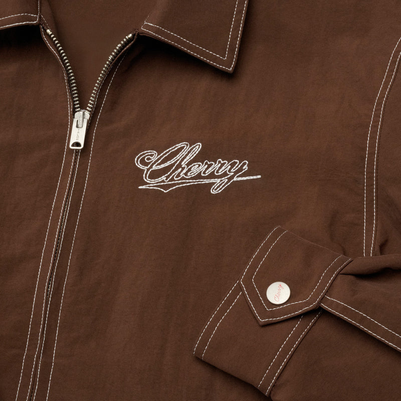 Nylon Running Jacket Mocha Brown Jackets