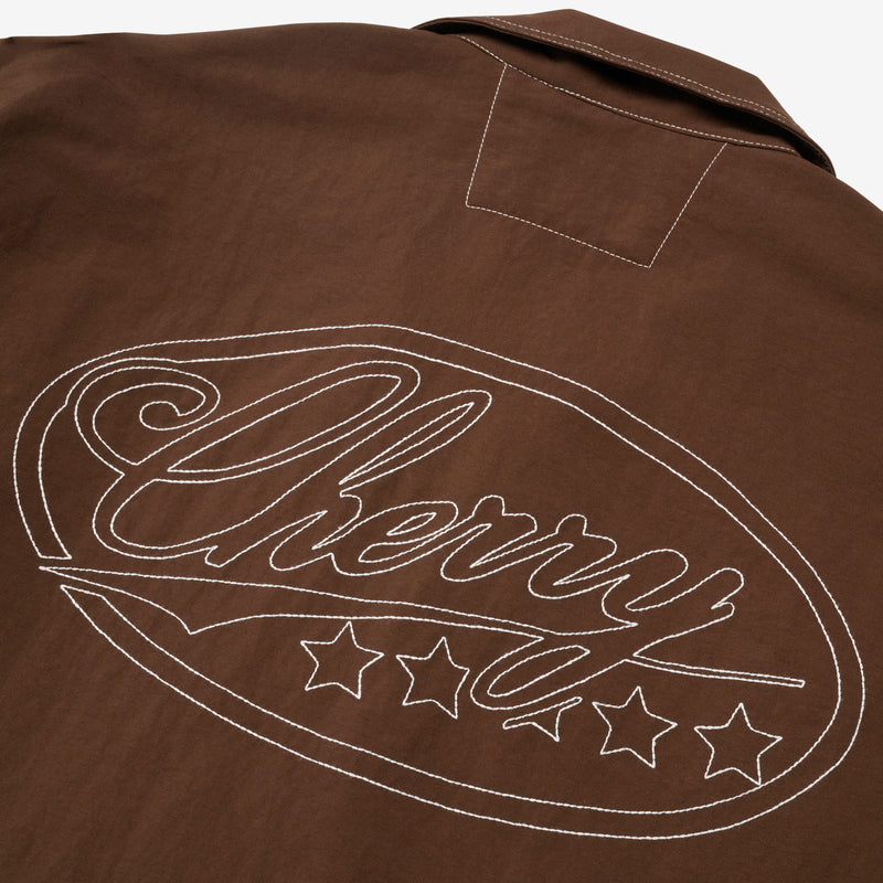 Nylon Running Jacket Mocha Brown Jackets