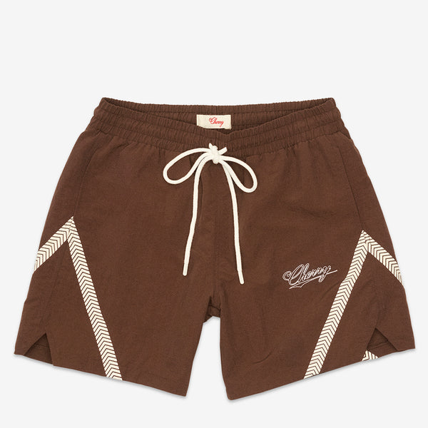 Nylon Running Short Mocha Brown Shorts