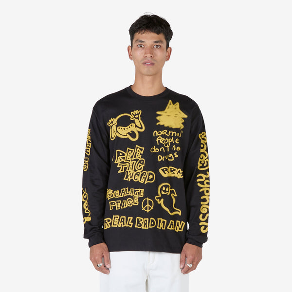 Youth Party Longsleeve T-Shirt Black