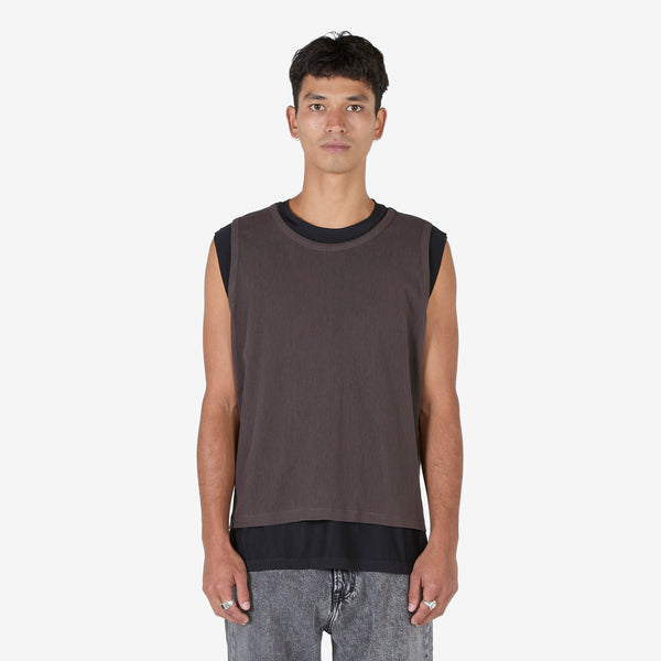 Reversible Gravity Tank Black | Antique Chocolate Tees