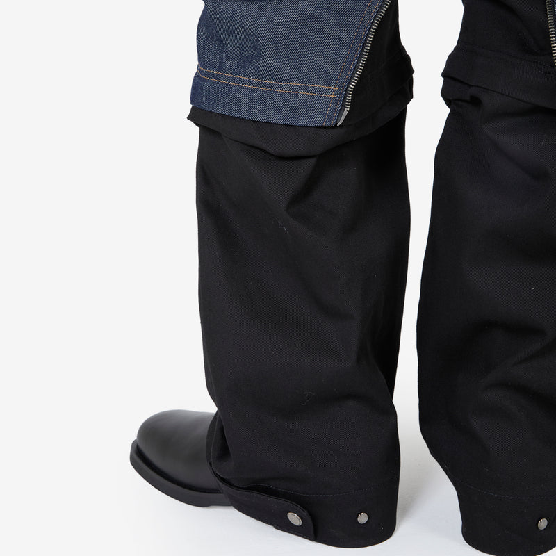 Milly Detachable Carpenter Jeans Indigo | Black