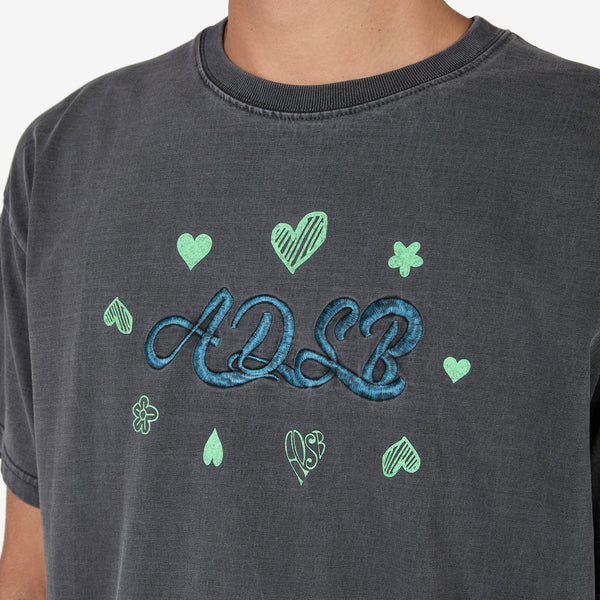 ADSB Hearts Card T-Shirt Charcoal