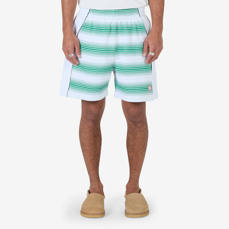 Stripe Interlock Sweatshort Gradient Stripe Shorts