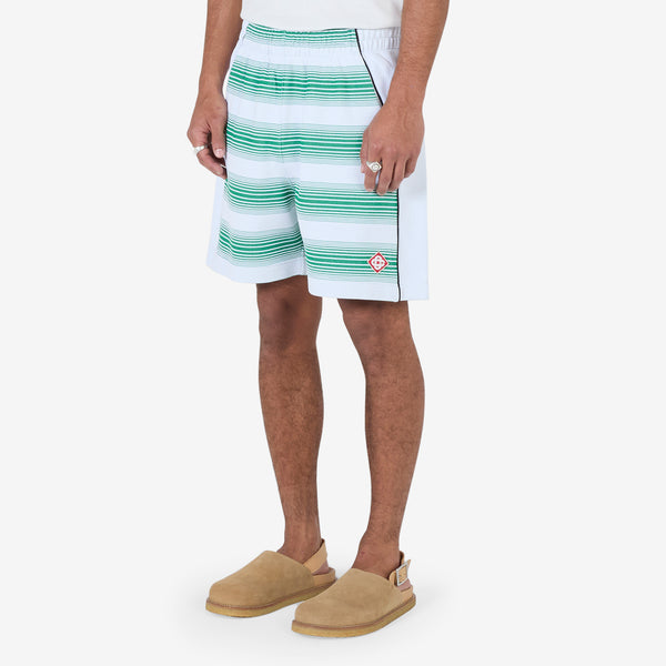 Stripe Interlock Sweatshort Gradient Stripe