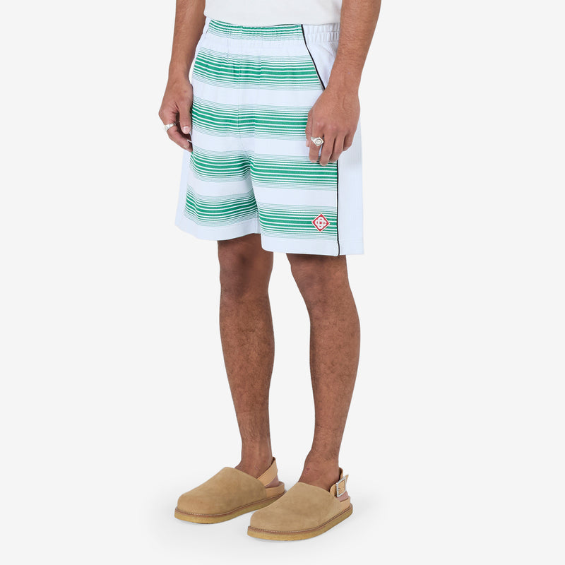 Stripe Interlock Sweatshort Gradient Stripe Shorts