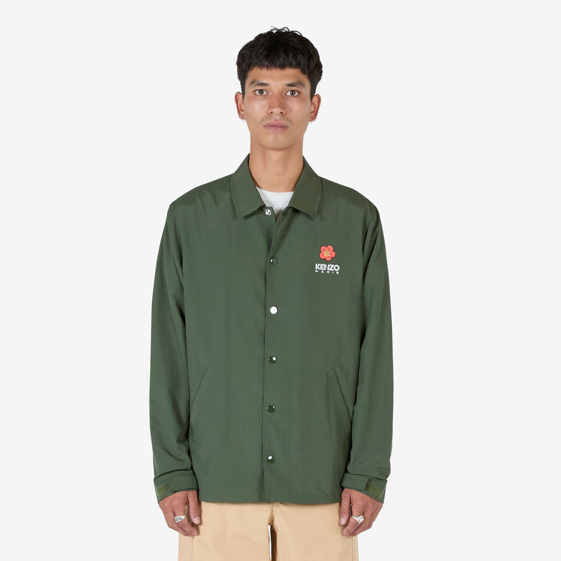'BOKE FLOWER' Coach Jacket Dark Khaki Jackets