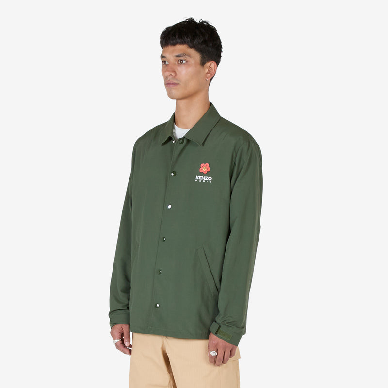 'BOKE FLOWER' Coach Jacket Dark Khaki