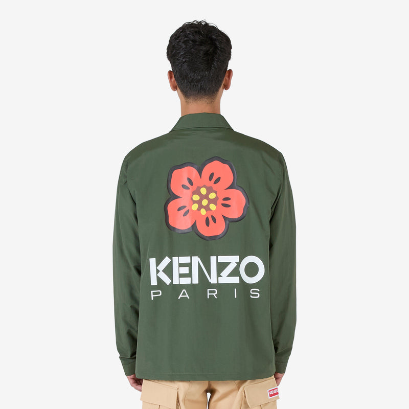 'BOKE FLOWER' Coach Jacket Dark Khaki Jackets