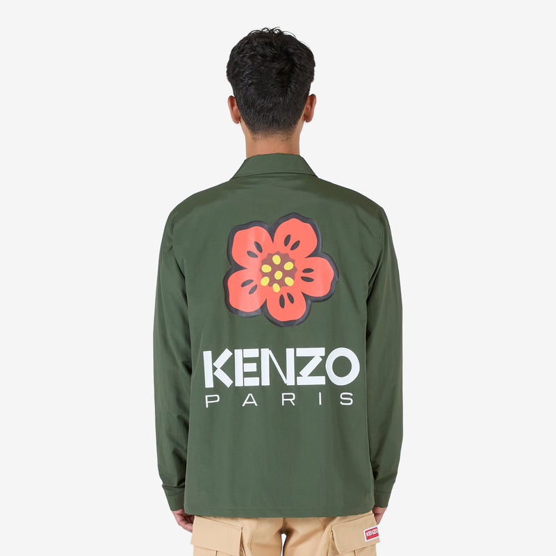 'BOKE FLOWER' Coach Jacket Dark Khaki