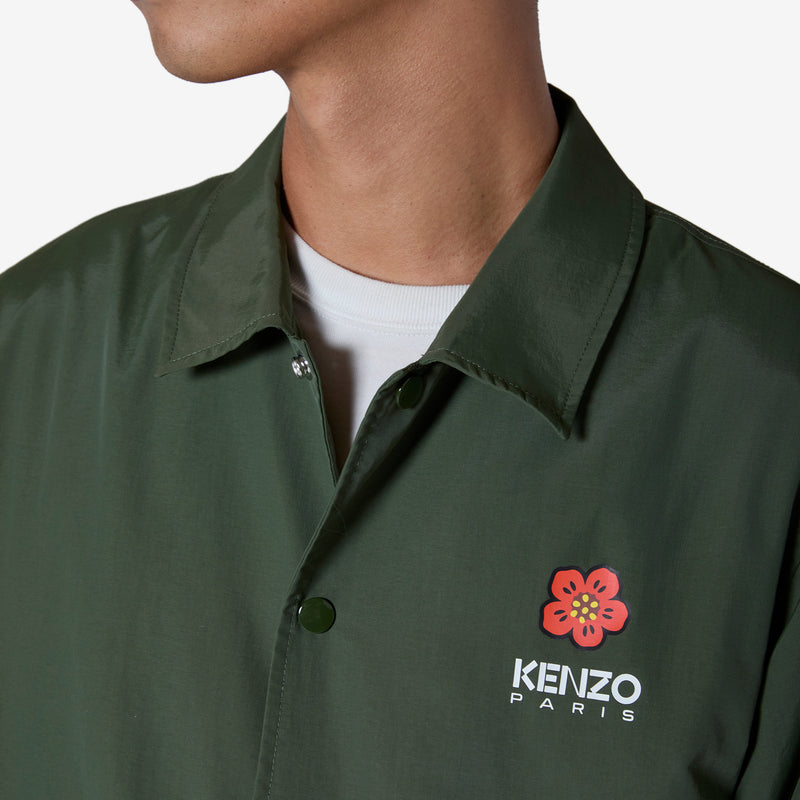 'BOKE FLOWER' Coach Jacket Dark Khaki Jackets
