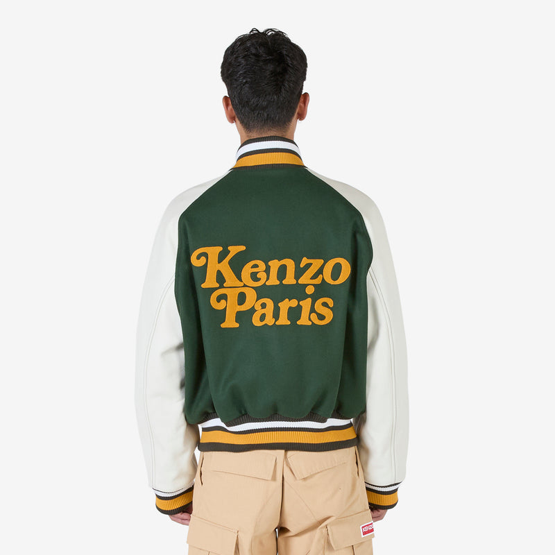 'KENZO by Verdy' Varsity Jacket Dark Khaki