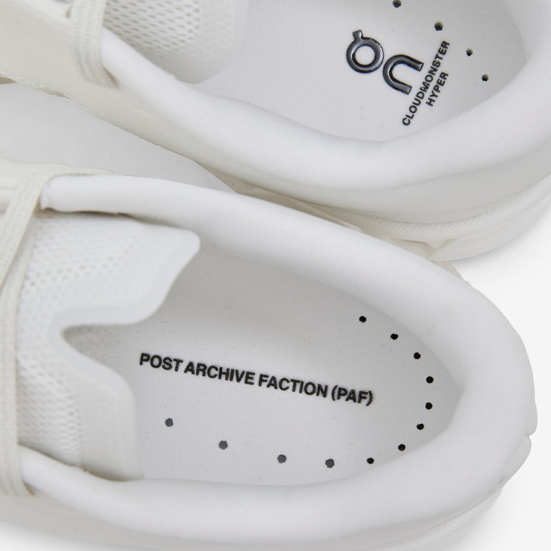 Post Archive Faction (PAF) x Women's Cloudmonster Hyper White | White Footwear
