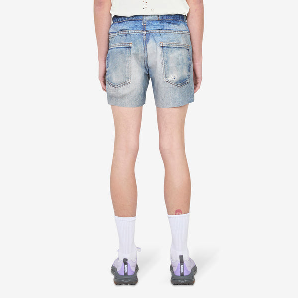 PeaceShell™ 5 Unlined Shorts Digital Denim Shorts