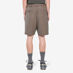 Cut Short Brown Pinstripe