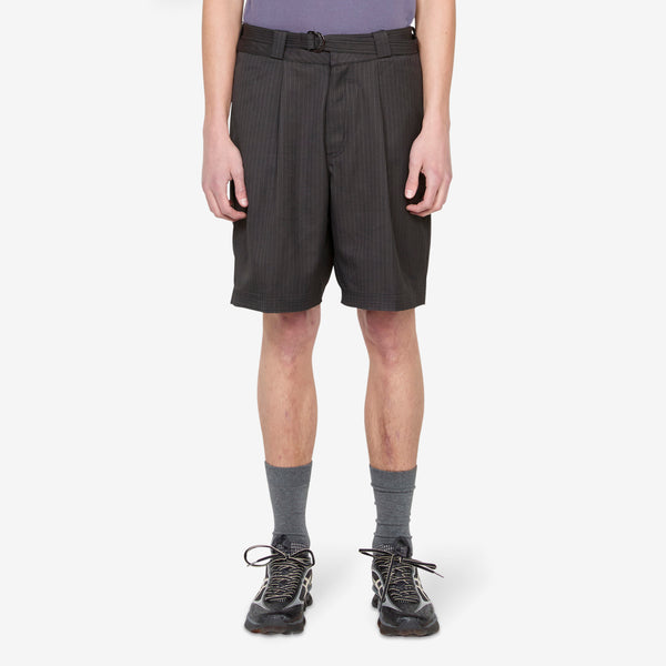 Cut Short Classic Pinstripe Shorts