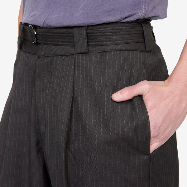 Cut Short Classic Pinstripe Shorts
