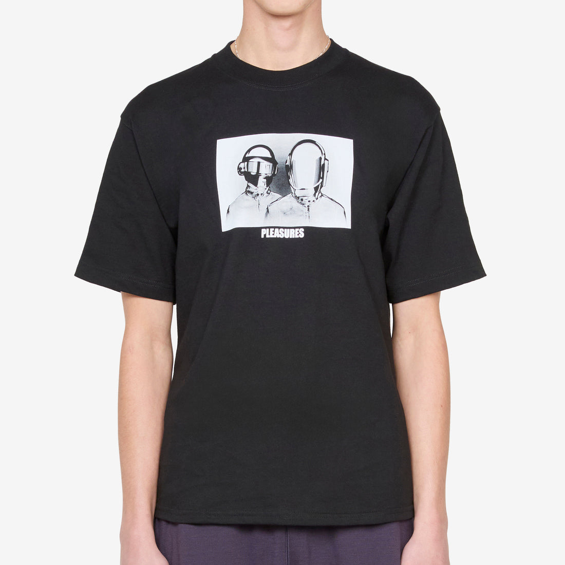 Daft Punk Inverted T-Shirt Black Tees