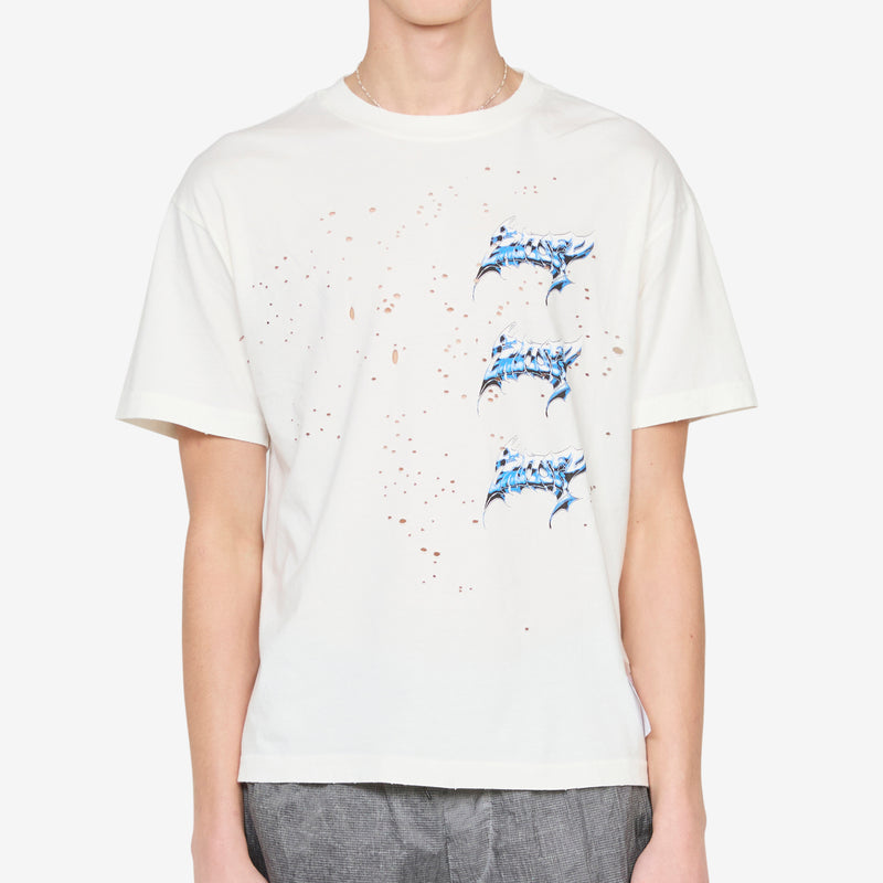 MothTech™ Liquid Metal T-Shirt Off-White Tees
