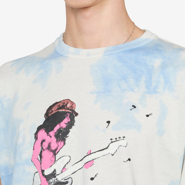 Rocker T-Shirt  White Blue Tees