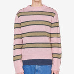 Mixed Stripe Blend Sweater Soft Pink