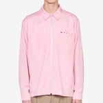 Hidden Logo Zip Shirt Peony