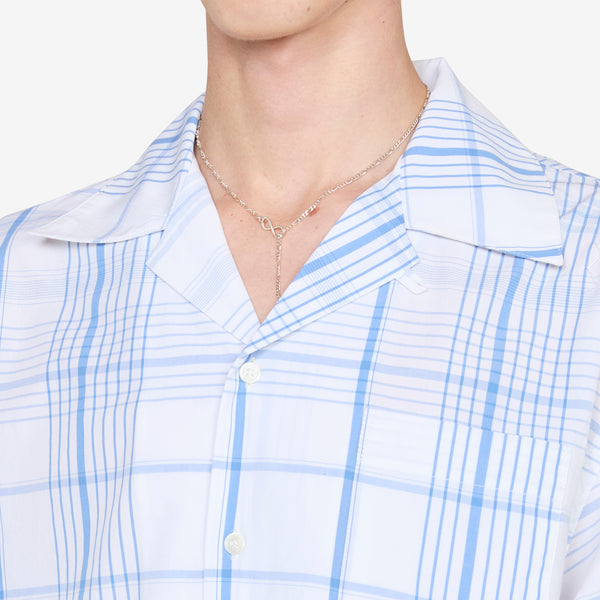 Checkered Bowling Shirt Lilly White Shirts