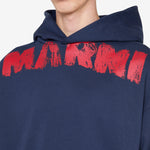 Marni Monolith Hoodie Blue Kyanite