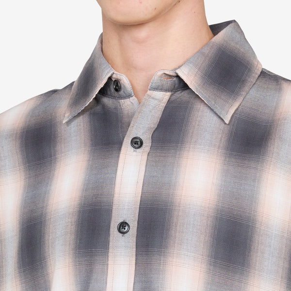 Drop Longsleeve Shirt Grey | Pink Check Shirts